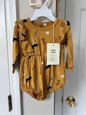 NWT Kyte baby bamboo x Harry Potter hufflepuff long sleeve bubble 12-18m